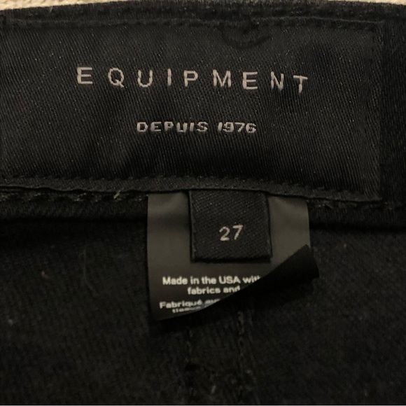 Equipment Depuis 1976 black high rise  Size 27 stretchy jeans - Picture 3 of 12